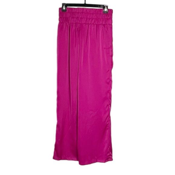 Sincerely Jules Fuchsia Crop Top with Wide Leg Pants - Picture 4 of 7